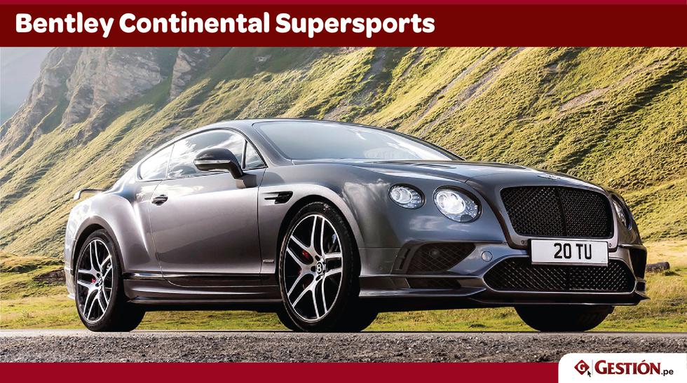 El mes pasado, Bentley presentó el Continental Supersports 2017, el vehículo en producción más rápido y poderoso en la historia de la marca. Esta maravilla cincelada saldrá a la venta en Estados Unidos este año por US$ 293,300, sin incluir impuestos ni ta