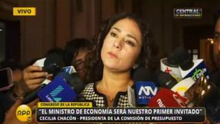 Cecilia Chacón: “No es el momento para bajar el 1% del IGV”