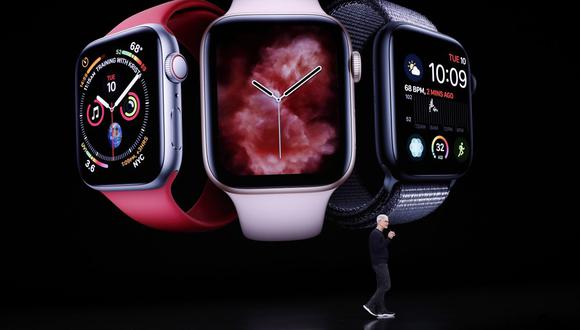 Apple presentó el Apple Watch Series 5, con una pantalla que nunca se apaga. Precio: US$ 399. (Foto: EFE)