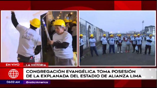 1,500 se congregaron en el recinto. (Foto: Captura/América Noticias)