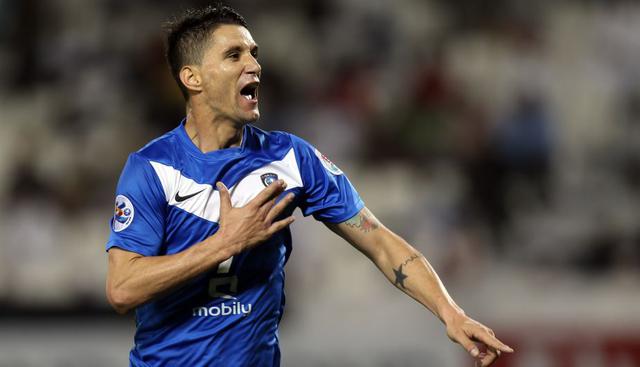 Thiago Neves |Con 30 años y gran recorrido en el fútbol, Thiago Neves aún se mantiene vigente. Su actual equipo es Al-Hilal de Arabia Saudita, cuadro que le ha puesto a la carta pase del crack, un valor superior a los 4 millones de dólares. (AFP)
