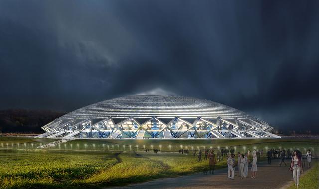 ARENA SAMARA (Samara): Capacidad: 44,807 y tuvo un costo de 18,200 millones de rublos (US$ 310 millones). Este estadio en la ciudad de Samara, junto al río Volga ha sido difícil de finalizar.  Su ambicioso diseño _ una cúpula de vidrio que evoca la historia de Samara como centro del programa espacial ruso _ ha necesitado tiempo extra para la construcción y las autoridades locales han tenido conflictos con las compañías que realizan el trabajo.