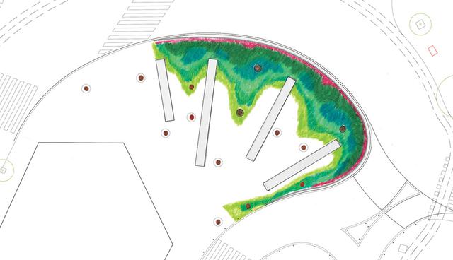 Foto 3 | Entre sus características destaca la incorporación de abundante vegetación y diversos elementos naturales en la nueva plaza, lo que permite un entorno de reposo y tranquilidad para los transeúntes. El equipo estuvo compuesto por cinco miembros bajo la representación de José Bauer e Iosu Aramburú, como arquitecto y artista titular, respectivamente. Este grupo recibirá S/50 mil en honorarios para el desarrollo y la supervisión del proyecto. (Foto: Difusión)