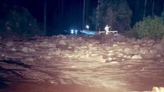 Huaico en Chosica restringe paso en un tramo de la Carretera Central