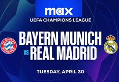 MAX televisó el partido entre Real Madrid y Bayern Múnich por la Champions (30/04/2024)