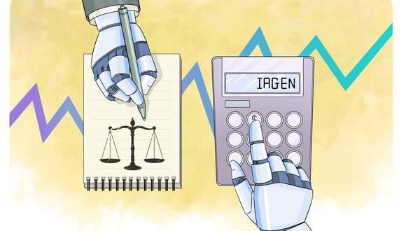 "La IAGen puede ser claramente un factor de mejora en la forma de administrar los impuestos”. (Ilustración: Lavida)