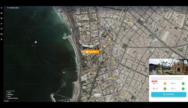 Foto 5 | Una vez realizada la medición, los resultados se cargan inmediatamente desde un celular vía bluetooth, y están al alcance de todos en la plataforma web www.elairequerespiras.pe
