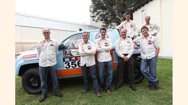 En la demostración del equipo peruano del rally de alta ruta 4X4 participaron Francisco León y Jesús López.