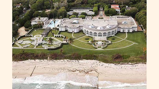 Maison de L’Amitie - US$ 150 millones. Cuenta con 60,000 metros cuadrados. Donald Trump la compró en el 2008. Algunos accesorios en la casa son de diamantes y de oro. Tiene un garaje para 50 coches. (Foto: Megaricos)
