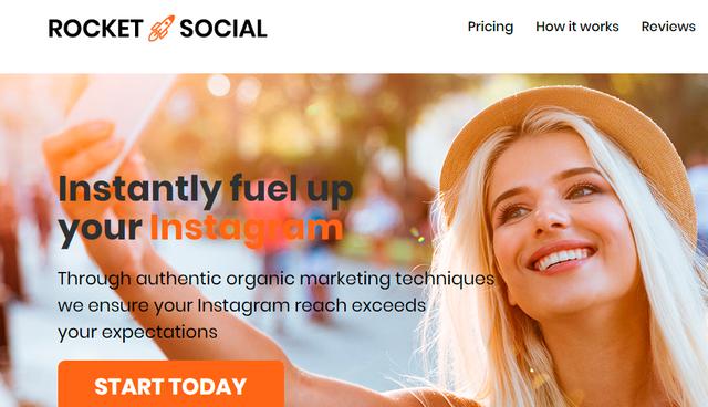 FOTO 3 | 3. Rocket Social
Las fotos siguen siendo, sin duda, tu bien más valioso en Instagram. Así que es esencial que siempre tengas likes y que tus seguidores interactúen con ellas. Rocket Social es una herramienta de automatización que aumenta el engagement en tus fotos de Instagram. Sí, hay personas que te advierten sobre el uso de este tipo de herramientas, pero tener una mezcla saludable de automatización y crecimiento orgánico siempre puede ser útil. Si no nos crees, pregúntale a tus influencers favoritos (en serio).