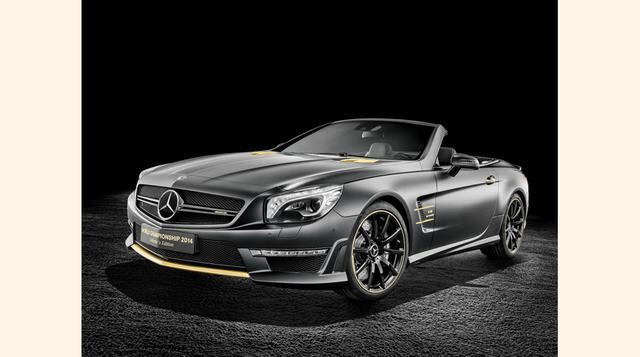 El británico Hamilton, coronado campeón de F1 en la última temporada, ha optado por un agresivo color negro con ribetes dorados. (Foto: Mercedes-Benz)