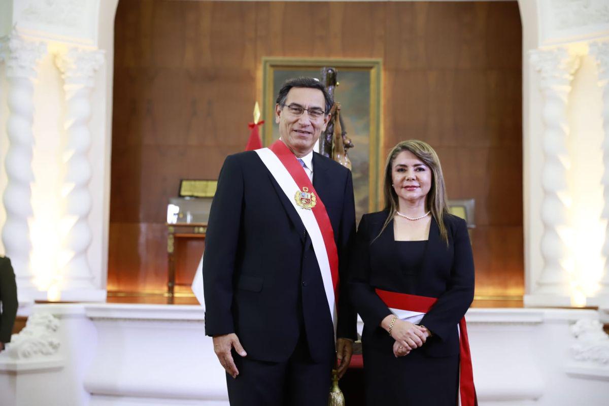Elizabeth Hinostroza Pereyra juró como nueva ministra de Salud. (Foto: Difusión / Presidencia)