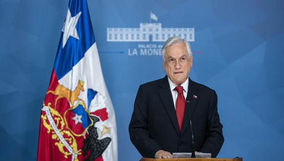 Mensaje a la nación del presidente de Chile Sebastián Piñera. (AFP).