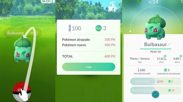 Capturas. Existen 145 tipos de Pokémon Go que pueden ser capturados hasta el momento.