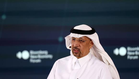 Khalid Al-Falih, ministro de inversiones de Arabia Saudita, durante el Foro de Nueva Economía Bloomberg en Singapur, el miércoles 8 de noviembre de 2023.