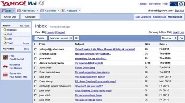 5. Podíamos revisar nuestro mail cada par de días y nos llegaban uno o dos mensajes. (Foto: kobash.com)
