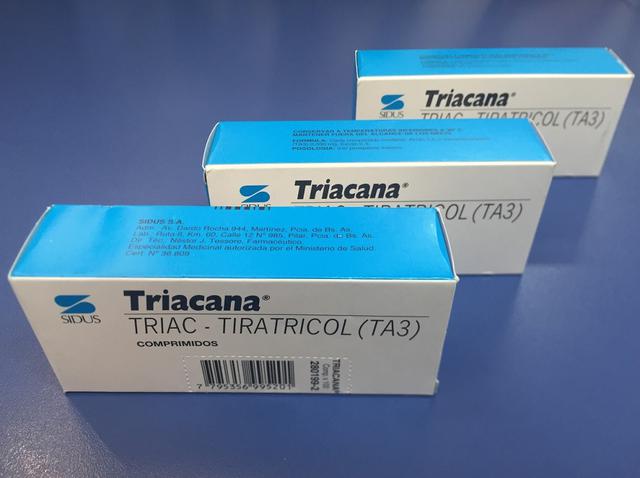 Otro producto afectado fue la Triacana de 0.35 mg en caja de 100 comprimidos. (Foto: Difusión)