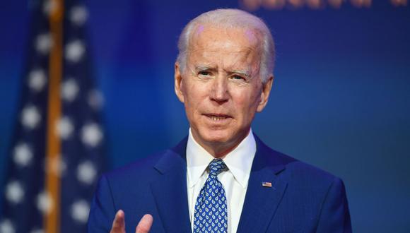 El presidente electo de Estados Unidos, Joe Biden, pronuncia un discurso sobre la pandemia de coronavirus en The Queen en Wilmington, Delaware, el 9 de noviembre de 2020. (Foto de Angela Weiss / AFP).