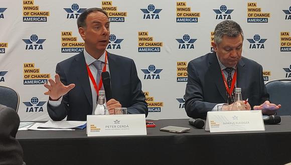 Peter Cerdá, vicepresidente de IATA, en el Wings of Change Americas, en Chile.