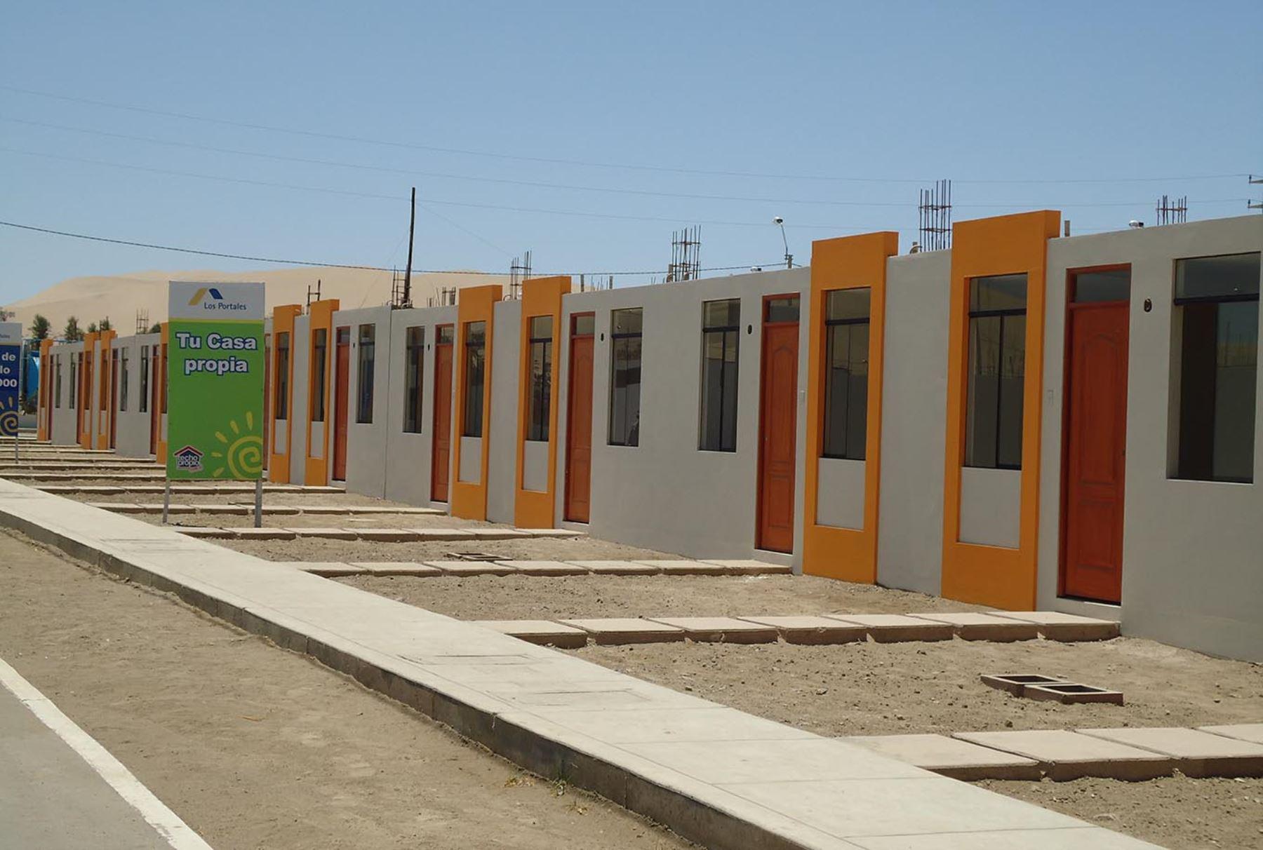 Las viviendas sociales antes solo tenían una habitación. (Foto: Andina)
