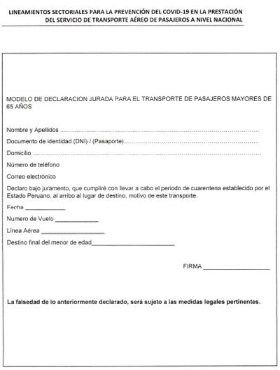 Cómo escribir una declaración jurada para poder viajar en avión durante la  pandemia de COVID-19 | Perú nnda-nnlt | PERU | GESTIÓN