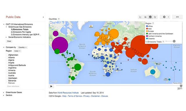 FOTO 3 | 2. Google Public Data Explorer. Esta herramienta pone a un solo clic miles de datos estadísticos globales y de diversos países, recabados por algunos de los organismos internacionales más reconocidos.