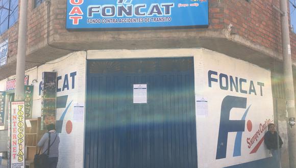 Sede de la la Asociación Fondo Contra Accidentes de Tránsito (Foncat) en Puno. (Foto: Difusión)