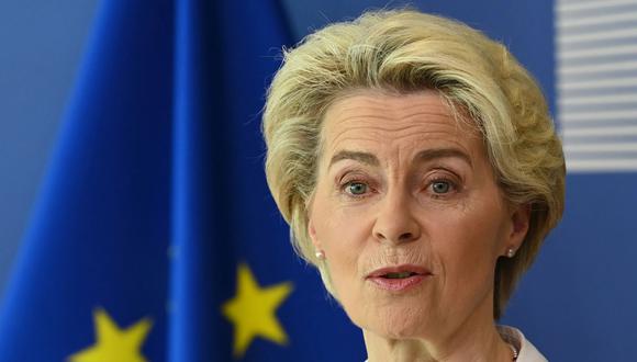 La presidenta de la Comisión Europea, Ursula von der Leyen. (JOHN THYS / AFP).