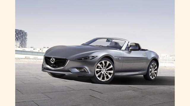 MX-5 (Mazda). El capó del nuevo Mazda MX-5, la puerta del maletero, las aletas delanteras y los refuerzos de los paragolpes delantero y trasero son de aluminio.