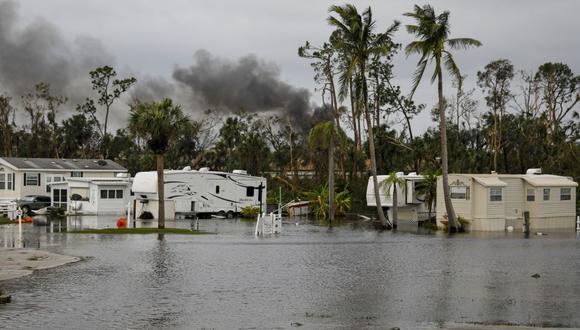 Un parque de casas rodantes inundado después del huracán Ian en Fort Myers, Florida, EE. UU., el jueves 29 de septiembre de 2022. (Foto: Bloomberg)