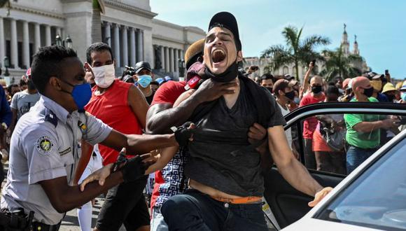 El Tribunal Supremo de Cuba informó el jueves que 62 personas han sido juzgadas, 53 de estos casos por “desorden público”. (Foto: AFP)