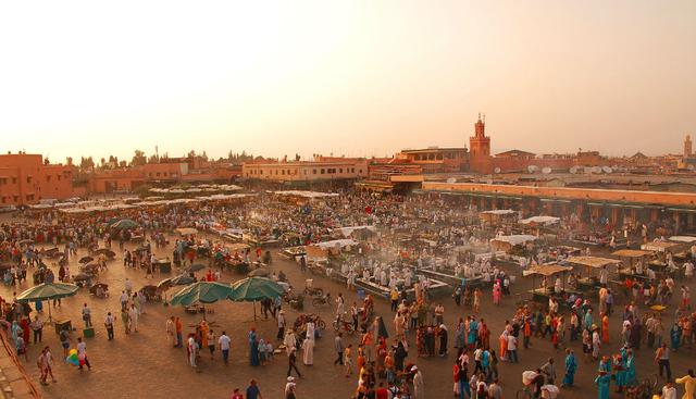 6. Marrakech, Marruecos: La creciente cantidad de turistas que visitan esta ciudad norafricana queda deslumbrada por su tradición y paisaje. (Wikipedia Creative Commons)
