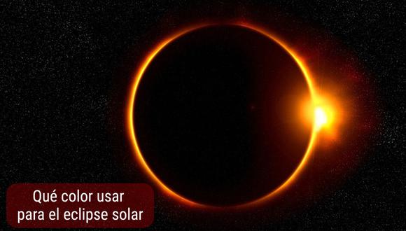 Usar algunos colores podría elevar tu experiencia al ver el eclipse solar y los beneficios que obtengas de él. (Foto: A Owen / Pixabay)