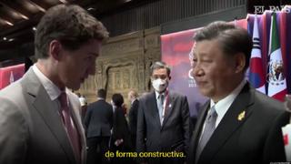 Incidente entre Xi Jinping y Justin Trudeau complica tensiones China-Canadá | VIDEO