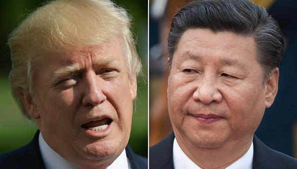 El presidente de Estados Unidos, Donald Trump, y su homólogo de China Xi Jinping. Foto: AFP / MANDEL NGAN Y NICOLAS ASFOURI).