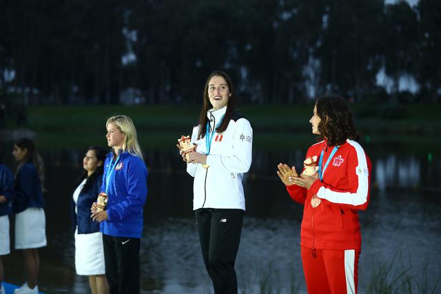 Natalia Cuglievan: Medalla de oro en esquí acuático. (Foto: Daniel Apuy / GEC)