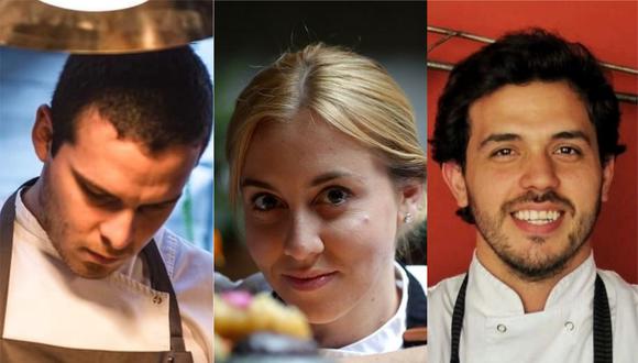 André Patsias (Statera), Francesca Ferreyros (Baan) y Francesco de Sanctis (Síbaris), los nuevos rostros de la gastronomía peruana. (Foto: GEC)