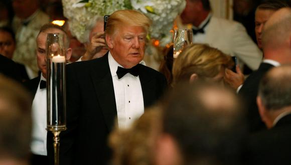 Donald Trump en su fiesta de año nuevo. (Foto: Reuters)