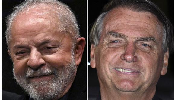 Lula da Silva y Jair Bolsonaro se disputan la segunda vuelta de las elecciones presidenciales en Brasil este domingo 30 de octubre. (AFP).