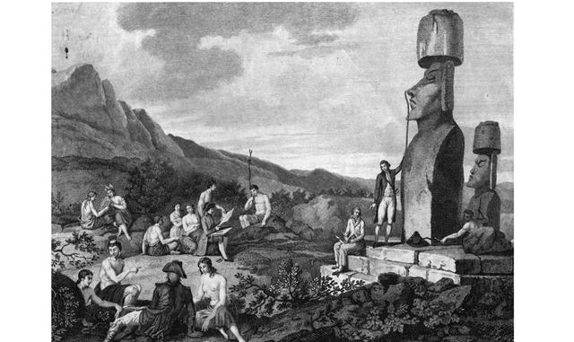 ISLA DE PASCUA, CHILE. En la isla hay más de 900 moáis y se calcula que éstos fueron construidos por la cultura polinesia entre 700 y 1600 d.C. Todavía no se ha confirmado el significado de los moáis pero la teoría más aceptada es que ellos han sido talla