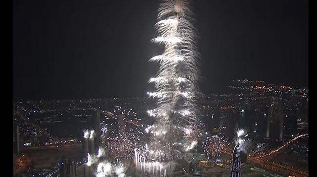 La mayor cantidad de proyectiles lanzados por minuto El show que se lleva este título fue realizado nuevamente en el Golfo Pérsico, en Dubai. Se realizó el año 2013 y rompió récords mundiales con 479.651 fuegos lanzados en sólo 6 minutos…un increíble prom