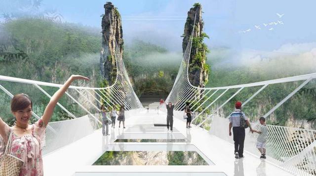 Cada uno de los paneles de cristal tiene 24 milímetros de grosor y es 25 veces más fuerte que el cristal convencional. Su principal característica, y lo cual lo hace increíble, es que es totalmente transparente y se ha llamado 'Brave Men's Bridg