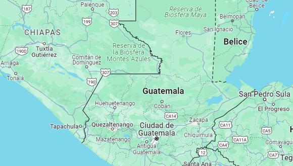 Sismo de Guatemala hoy, según los reportes oficiales del Instituto Nacional de Sismología, Vulcanología, Meteorología e Hidrología (INSIVUMEH) | Foto: Google Maps