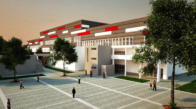 El polideportivo 1 albergará las disciplinas de básquet, balonmano, gimnasia, sala de conferencias, camarines, oficinas técnicas, gimnasio y depósitos. (Wilfredo Huanachin)