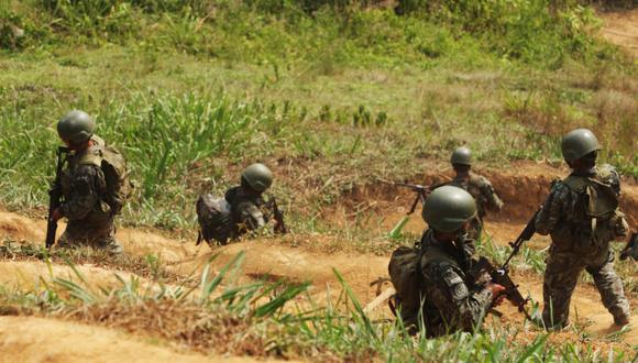 El ministro de Defensa, Walter Ayala, indicó que los agentes de las Fuerzas Armadas continuarán en el Vraem luchando contra el terrorismo. (GEC)