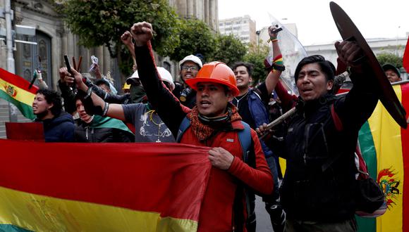 Manifestaciones en Bolivia, tras renuncia del Evo Morales. (Foto AP/Juan Karita)