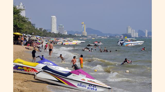 Pattaya, puesto 18, con 6 millones 986 mil visitantes extranjeros, aumentó 6.4% respecto al 2012.