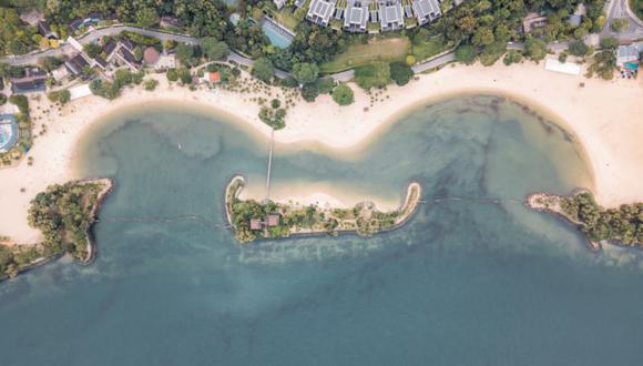 Sentosa Cove, una zona residencial de lujo en una isla frente a la costa sur de Singapur. (Foto: Getty Images).