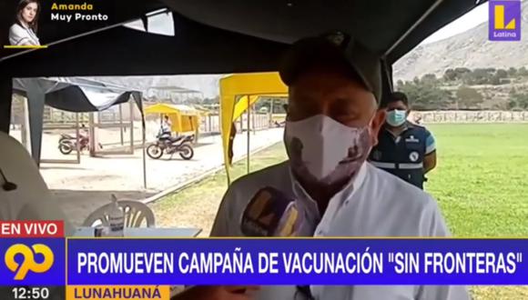 Gobernador Ricardo Chavarría afirmó que todos los trabajos los están haciendo en coordinación con el Ministerio de Salud. (Foto: captura | Latina)