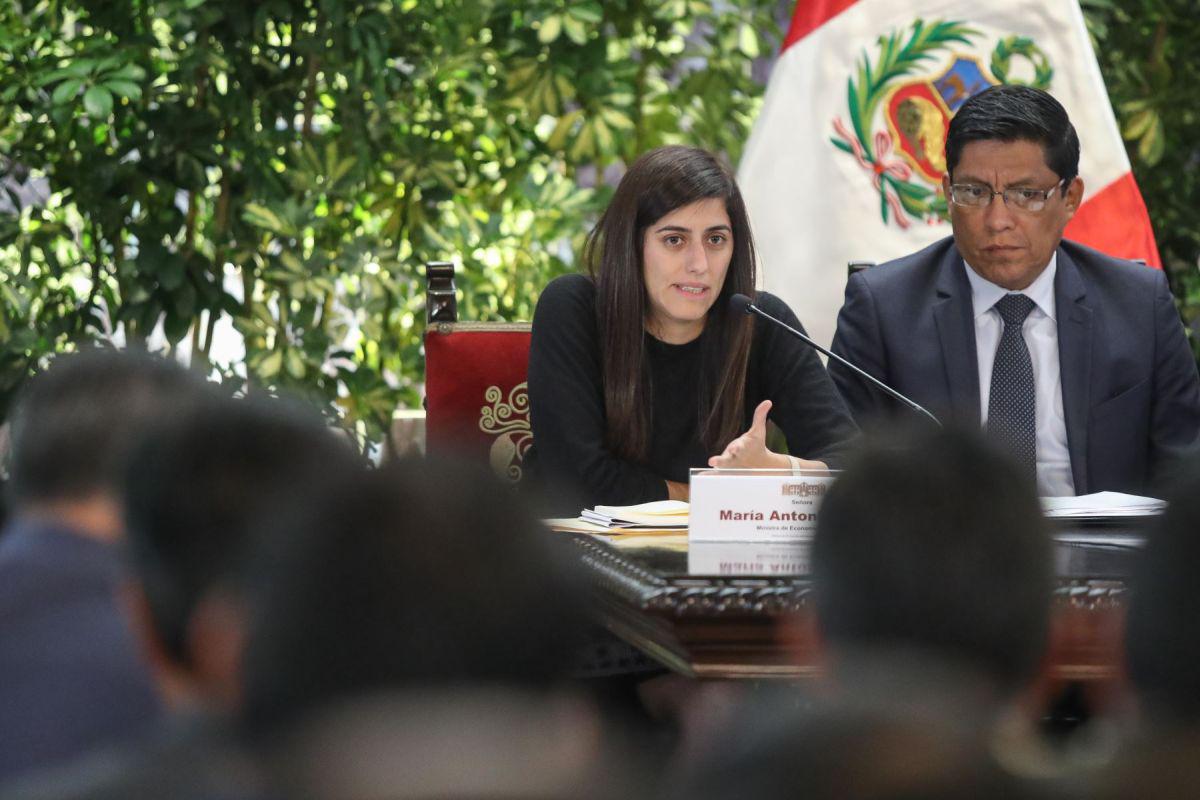 Ministra de Economía, María Antonieta Alva. (Foto: Agencia Andina)